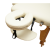 Masa de masaj pliabila, 3 zone, cadru lemn, spuma 5cm, inaltime 55-76cm, piele ecologica, dimensiuni 60x213cm, culoare Crem FAVLine Selection
