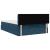Cadru de pat otoman cu saltea Albastru închis 140x190cm catifea GartenMobel Dekor