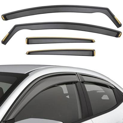 Set Paravanturi Auto Alfa Romeo Giulia 2015-Prezent Sedan pentru Geamuri Fata-Spate WindDeflectors