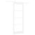 Ușă glisantă Alb 83 x 211 cm Lemn masiv de pin și sticlă GartenMobel Dekor