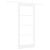 Ușă glisantă Alb 93 x 211 cm Lemn masiv de pin și sticlă GartenMobel Dekor