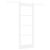 Ușă glisantă Alb 83 x 211 cm Lemn masiv de pin și sticlă GartenMobel Dekor