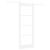 Ușă glisantă Alb 83 x 211 cm Lemn masiv de pin și sticlă GartenMobel Dekor