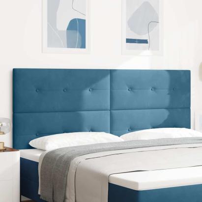 Tăblie cap Albastru închis 200 cm Catifea GartenMobel Dekor