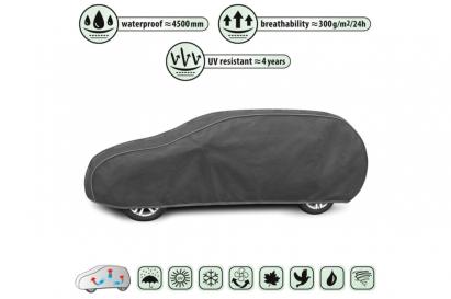 Husa auto Kegel Optimal Garage seria XL gri, potrivită pentru hatchback, break Performance AutoTuning