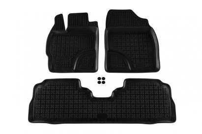 Mochete din cauciuc specifice, potrivite pentru Toyota Prius+ 2012-2015, set de 3 piese, culoare neagră Performance AutoTuning