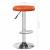 Scaun de bar 2 pcs Portocaliu 31 x 31 x 87 cm Piele artificială GartenMobel Dekor