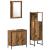 Set de mobilier pentru baie 3 pcs Maro 33 x 33 x 120.5 cm GartenMobel Dekor