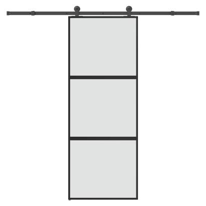 Ușă glisantă cu set de feronerie sticlă temperată și aluminiu GartenMobel Dekor