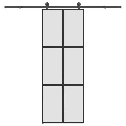 Ușă glisantă cu set de feronerie sticlă temperată și aluminiu GartenMobel Dekor