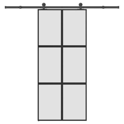 Ușă glisantă cu set de feronerie sticlă temperată și aluminiu GartenMobel Dekor