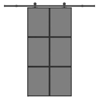 Ușă glisantă cu set de feronerie sticlă temperată și aluminiu GartenMobel Dekor