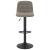 Scaun de bar, gri deschis, catifea GartenMobel Dekor