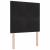 Pat cu arcuri cu saltea cu headboard Negru 100 x 200 cm Catifea GartenMobel Dekor