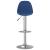 Scaune de bar, 2 buc., albastru, material textil GartenMobel Dekor