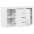 Bufet cu sertar Alb 120 x 36 x 69 cm Lemn compozit GartenMobel Dekor