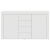 Bufet cu sertar Alb 120 x 36 x 69 cm Lemn compozit GartenMobel Dekor