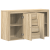 Bufet cu sertar Stejar Sonoma 120 x 36 x 69 cm Lemn compozit GartenMobel Dekor