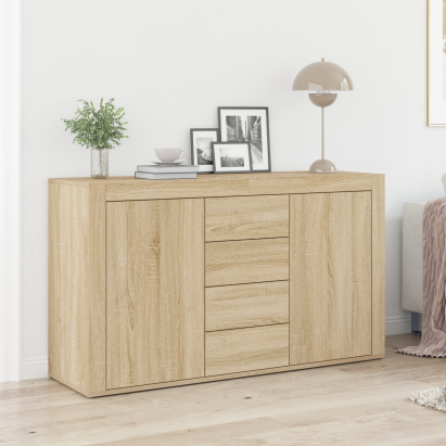 Bufet cu sertar Stejar Sonoma 120 x 36 x 69 cm Lemn compozit GartenMobel Dekor