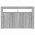 Bufet Gri Sonoma 116 x 30 x 75 cm Lemn compozit GartenMobel Dekor