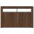 Bufet Stejar închis 116 x 30 x 75 cm Lemn compozit GartenMobel Dekor