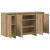 Bufet Stejar Artizanal 135 x 41 x 75 cm Lemn compozit GartenMobel Dekor