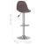 Scaune de bar, 2 buc., gri taupe, material textil GartenMobel Dekor