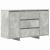 Bufet cu sertar Gri din beton 120 x 41 x 75 cm Lemn compozit GartenMobel Dekor