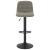 Scaune de bar, 2 buc., gri deschis, catifea GartenMobel Dekor