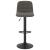 Scaune de bar, 2 buc., gri închis, catifea GartenMobel Dekor