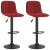 Scaune de bar, 2 buc., roșu vin, catifea GartenMobel Dekor