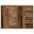 Bufet cu sertar 2 pcs Lemn vechi 60 x 31 x 84 cm Lemn compozit GartenMobel Dekor