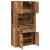 Highboard cu sertar Lemn vechi 80 x 33 x 150 cm Lemn compozit GartenMobel Dekor
