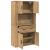 Highboard stejar artizanal 80 x 33 x 150 cm Lemn compozit GartenMobel Dekor