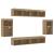Set comodă TV Pe perete 8 pcs stejar artizanal Lemn compozit GartenMobel Dekor