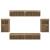 Set comodă TV Pe perete 8 pcs stejar artizanal Lemn compozit GartenMobel Dekor