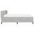 Pat cu arcuri cu headboard Gri deschis 180 x 200 cm Catifea GartenMobel Dekor