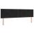 Pat cu arcuri cu headboard Negru 180 x 200 cm Catifea GartenMobel Dekor