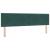 Pat cu arcuri cu headboard Verde închis 180 x 200 cm Catifea GartenMobel Dekor