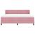 Pat cu arcuri cu headboard Roz 180 x 200 cm Catifea GartenMobel Dekor