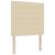 Pat cu arcuri cu saltea cu headboard Crem 200 x 100 cm țesătură GartenMobel Dekor