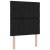 Pat cu arcuri cu saltea cu headboard Negru 200 x 80 cm țesătură GartenMobel Dekor