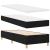 Pat cu arcuri cu saltea cu headboard Negru 200 x 80 cm țesătură GartenMobel Dekor