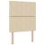 Pat cu arcuri cu saltea cu headboard Crem 200 x 80 cm țesătură GartenMobel Dekor