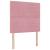 Pat cu arcuri cu saltea cu headboard Roz 200 x 90 cm Catifea GartenMobel Dekor