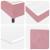 Pat cu arcuri cu saltea cu headboard Roz 200 x 90 cm Catifea GartenMobel Dekor