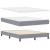 Pat cu arcuri cu headboard Gri deschis 200 x 140 cm țesătură GartenMobel Dekor