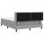 Pat cu arcuri cu headboard Gri deschis 200 x 140 cm țesătură GartenMobel Dekor