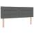 Pat cu arcuri cu headboard Gri închis 200 x 140 cm țesătură GartenMobel Dekor