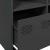 Dulap, negru, 135x39x73,5 cm, oțel laminat la rece GartenMobel Dekor